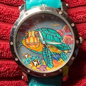 Bertha Turquoise Turtle Watch